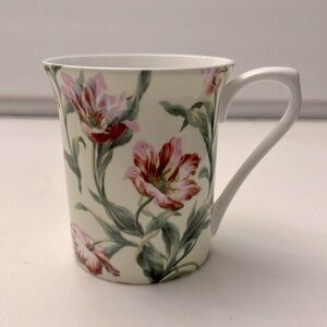 Sanderson Queen’s Bone China Coffee Tea Cup Absalon Pink Pattern